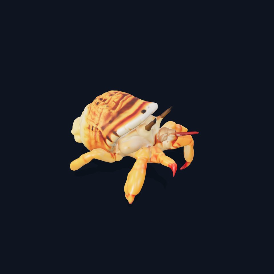 Detailed Hermit Crab model pack